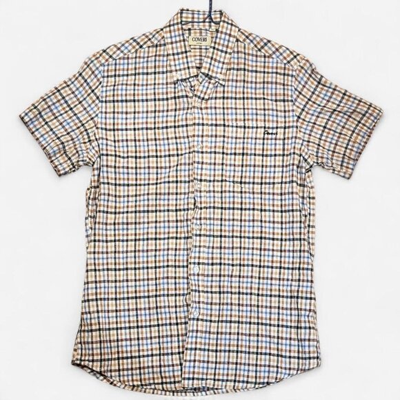 Vintage Coveri Plaid Button-Up Shirt | 90s Retro Style - Picture 5 of 6